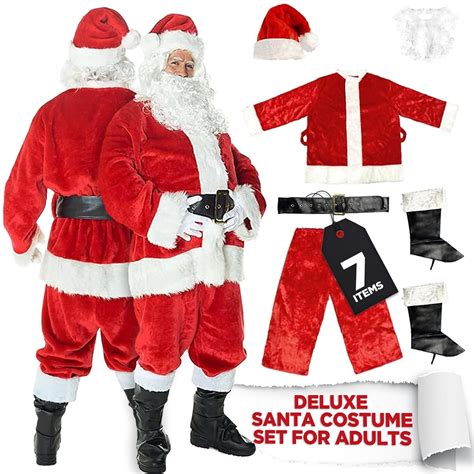 Morph Santa Claus Costume for Men, Santa Costume for Men, Santa Suit ...