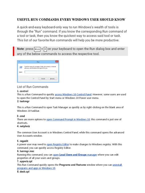 Image result for Run Command Shortcuts