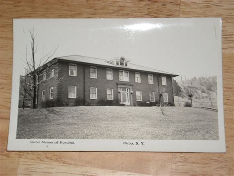 1940s Unused Postcard Early Cuba Memorial Hospital, Cuba, NY - Etsy
