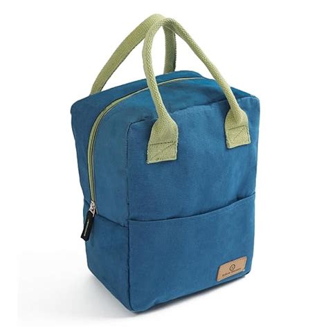 Buy Yellow Weaves 100% Cotton Canvas Lunch Bag Reusable and Washable ...