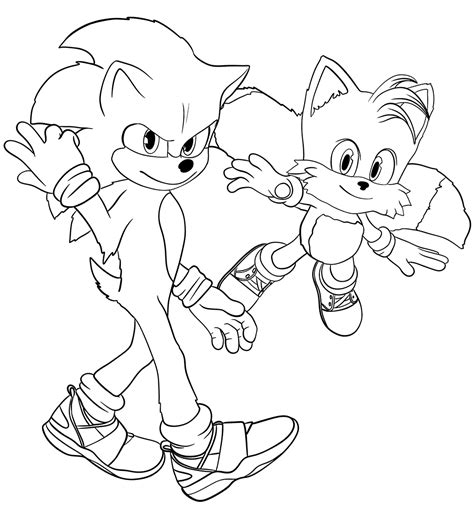 Printable Sonic And Tails Coloring Pages at sasmarkblog Blog