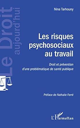 Amazon.in: Buy Les risques psychosociaux au travail - droit et ...