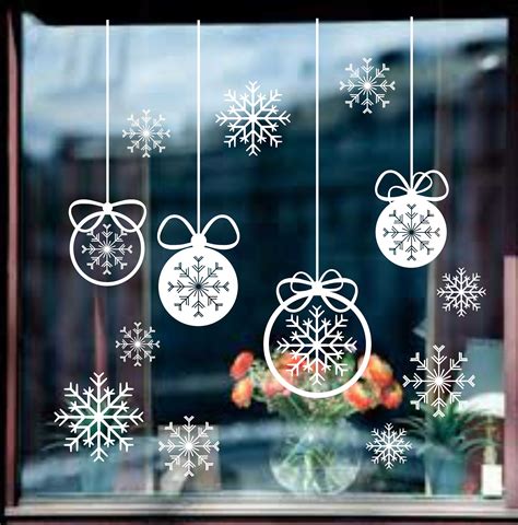 Vinyl holiday decal christmas window decals winter decals christmas ...