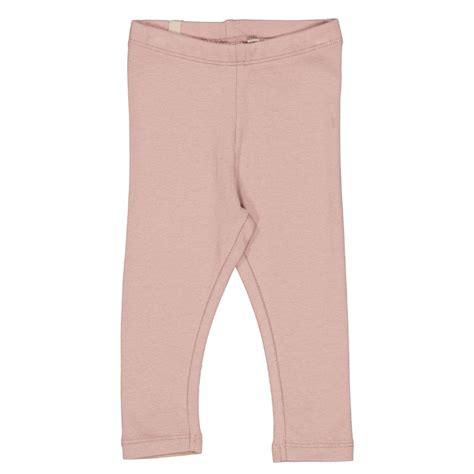 Wheat rib rib legging powder brown baby-legging roze - Minipop
