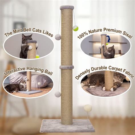 PELUOMOZ Tall Cat Scratching Post 36 inch Large Cat Scratch India | Ubuy