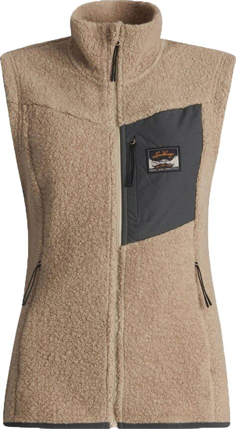 Lundhags Flok Wool Pile Vest Women Sand • Priser