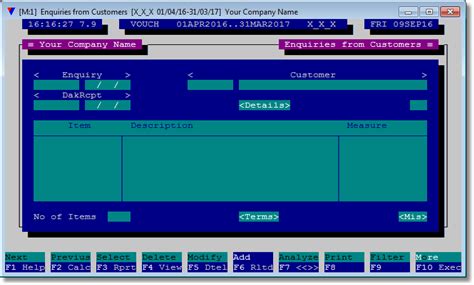Enquiries from Customers
