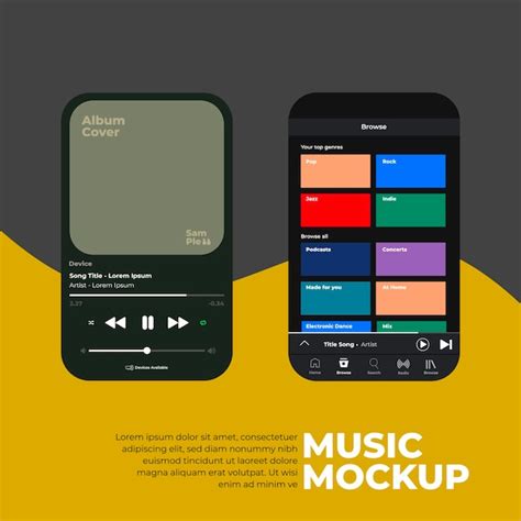 Music display theme music platform sample spotify display template joox ...