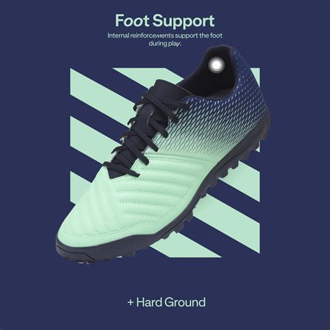 Buy Men's Football Shoes Agility 140 HG - Blue/Green Online | Decathlon