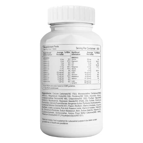 Healthvit Cenvitan Women 50+ Multivitamins & Multimineral, 60 Tablets ...