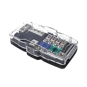 MILAAN 4 Ways Car Audio ANS Fused Power Distribution Block 2X 0/2GA in ...