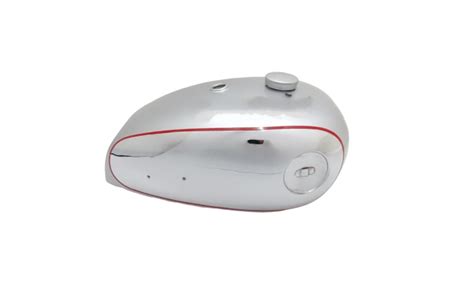 BSA A7 A10 SILVER PAINTED CHROMED FUEL TANK WITH FREE FUEL CAP |Fit For