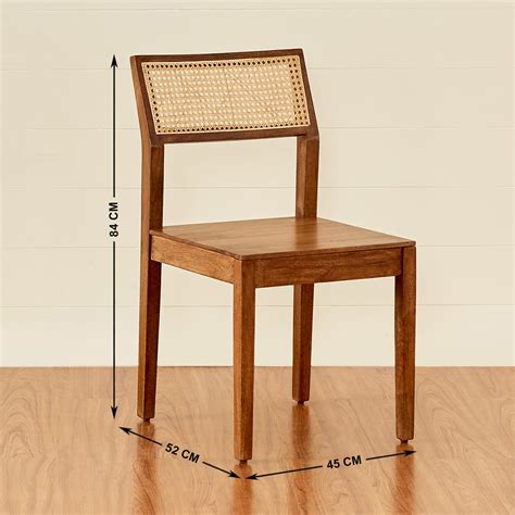 Buy Cane Connection Terra Brown Mango Wood 6- Seater Dining Set With 4 ...