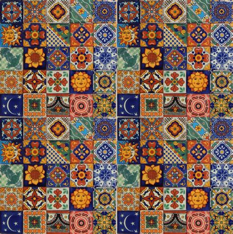 Buy Color y Tradicion 100 Hand Painted Talavera Mexican Tiles 2"x2 ...