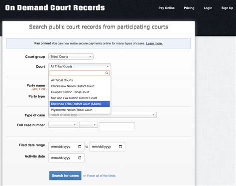 SHAWNEE TRIBAL COURTS UPDATE: PUBLIC CASE INFO AVAILABLE AT ODCR.COM ...