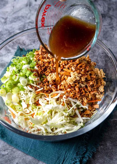 Asian Slaw with Crispy Ramen + Video - Mom's Dinner
