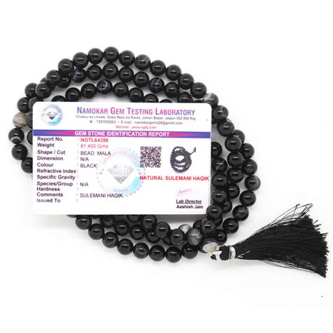 Buy Certified Sulemani Hakik Rosary Mala Online - Know Price and ...