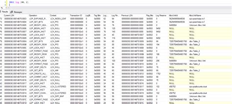 SQL Log File 的图像结果