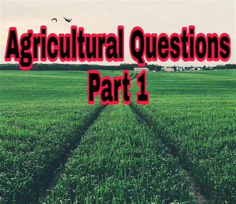 Agricultural Questions | IBPS AFO | NABARDS | ASCO | JRF | Pre-PG Part 1