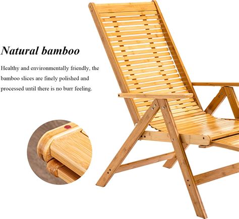 Buy LIYANJJ Rattan Recliner Chair Folding Lounge Chair with Retractable ...