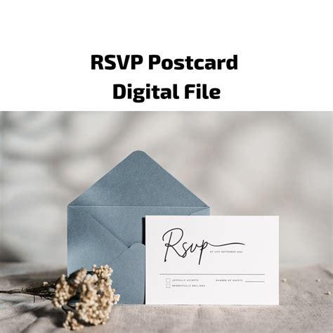 RSVP Card | Canva Editable Template | Répondez S'il Vous Plaît ...