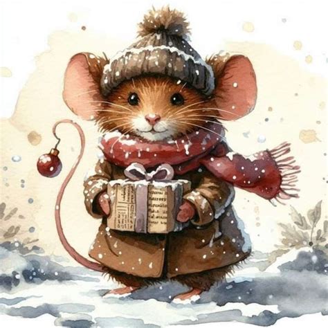 the christmas mouse - online puzzle
