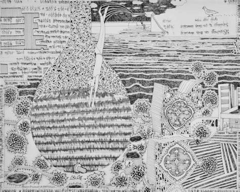 "Finding Screw": White contemporary drawing by Pavan Kumar D – ArtZolo.com