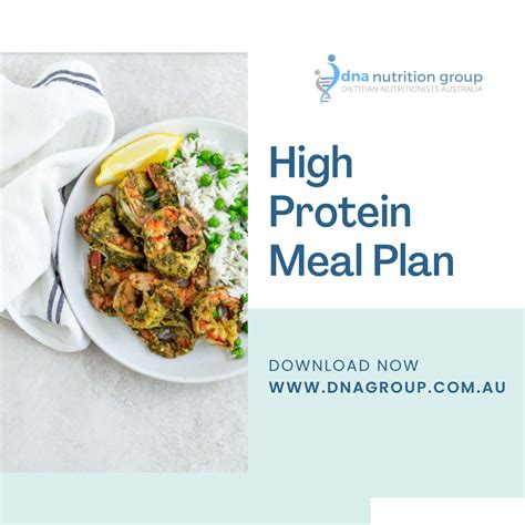 High Protein Diet Meal Plan - DNA Nutrition Group