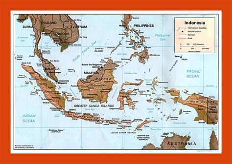 Political map of Indonesia - 1998 | Maps of Indonesia | Maps of Asia | GIF map | Maps of the ...