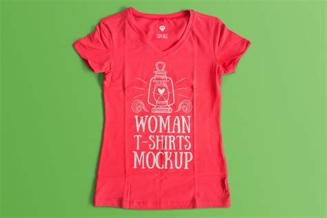 Free Female T-Shirt Mockup PSD - Good Mockups