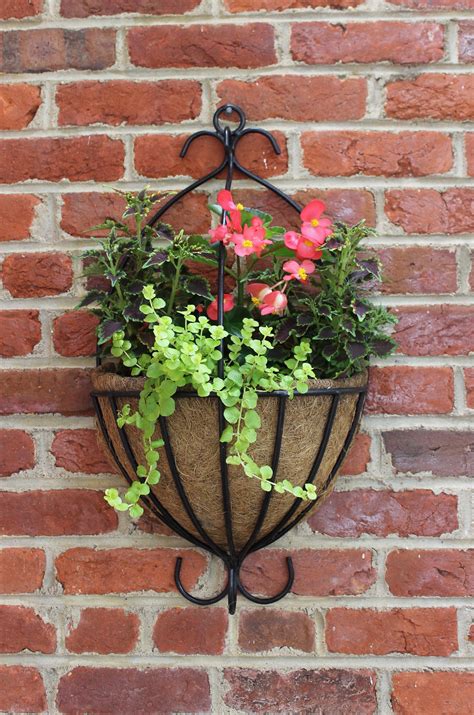 F-W small wall-mounted basket | Flower pots outdoor, Hanging flower ...