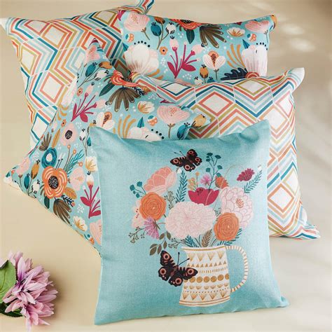 Buy Vera Set of 5 Printed Cushion Covers - 40x40cm from Home Centre at ...