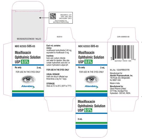 Moxifloxacin Eye Drops Drug Class at Patricia Mack blog