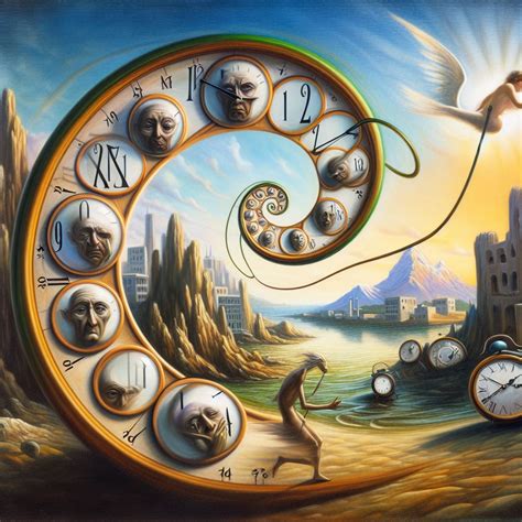 DALL-E 3 Salvador Dalí Inspired Time Waits For No Man Surrealist Art