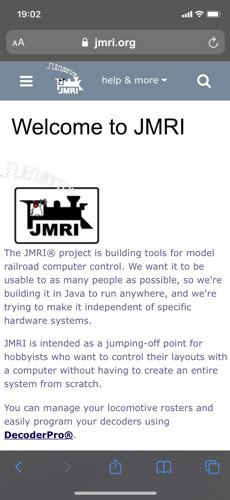 JMRI Website 的图像结果
