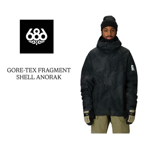 25-26 . 686 『 GORE-TEX FRAGMENT SHELL ANORAK 』Black シックスエイトシックス ゴアテックス ...