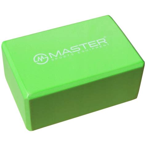 Kostka Klocek do Jogi MASTER Green 23 x 15 x 10 cm - Master | Sport ...