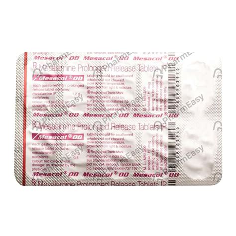 Mesacol Od 1.2 G Tablet (10): Uses, Side Effects, Price & Dosage ...