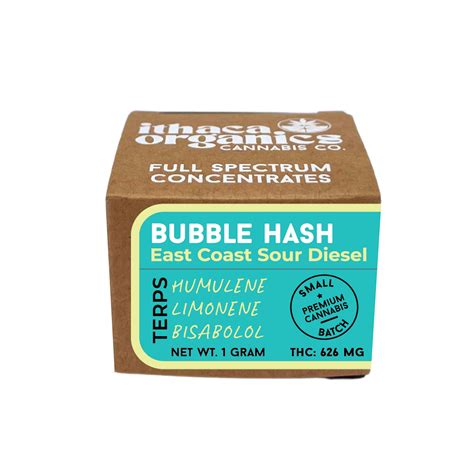 Ithaca Organics | East Coast Sour Diesel | Bubble Hash | 1g - 1g ...