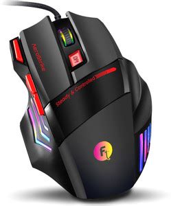 Frontech AeroStrike Wired USB Gaming Mouse with 7 Buttons | Stylish ...