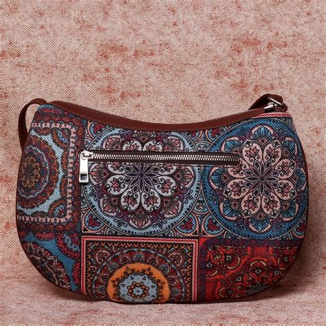 Multicolor Mandala Structured Shoulder Bag – Zouk