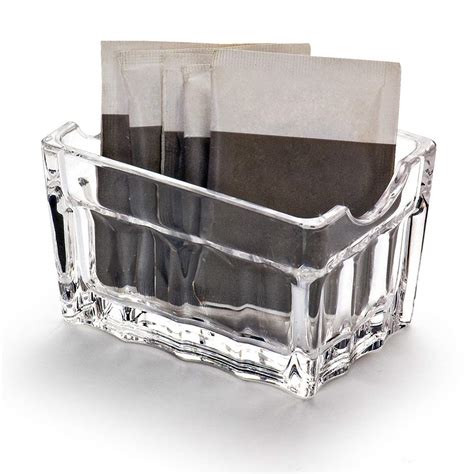 Buy GHRMB Clear Plastic Glass Sugar packet holder Kitchen Storage ...