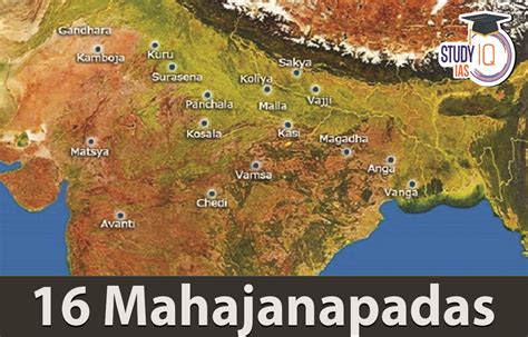 16 Mahajanapadas List, Capitals, Current Location, Map