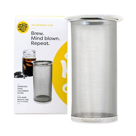 Buy Brew Tube Cold Brew Coffee Maker - 1 or 2 Quart Stainless Steel ...