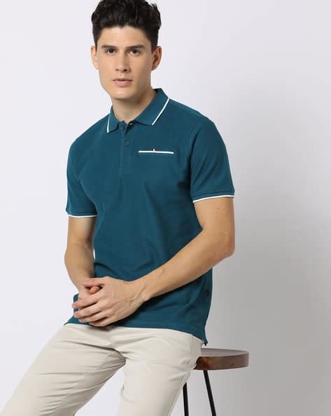 Slim Fit Polo T-Shirt with Tipping Collar - Price History