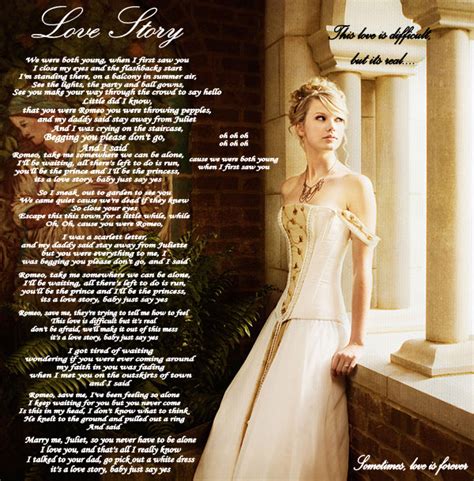 love-story-lyric-tailor-swift Images - Frompo - 1