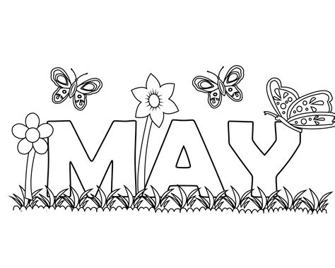 May coloring pages printable – Artofit