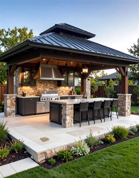 25 Outdoor Kitchen with Gazebo Ideas for Covered Culinary Spaces - Our ...