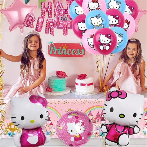 Hello Kitty Party Supplies, XRHOT-42 Pieces Kitty Theme Decoration ...