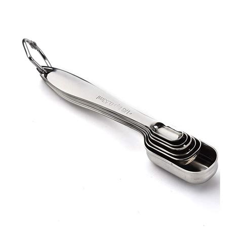 LLS 5pcs Square Measuring Spoon Stainless Steel, Measure Spoons for ...